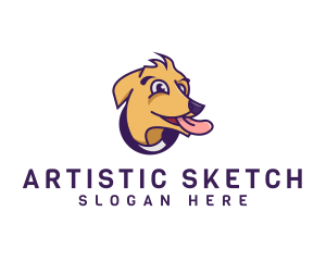 Dog Tongue Pet logo design