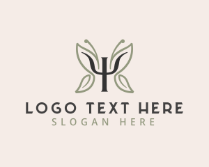 Wings - Psychology Butterfly Therapy logo design