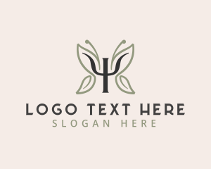 Therapeutic - Psychology Butterfly Therapy logo design
