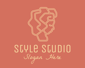 Minimalist Salon Hairdresser logo design