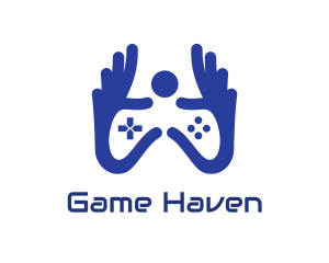 E Sports - Blue Hand Gaming logo design