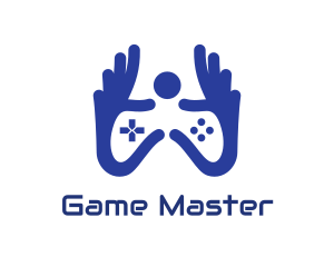 Nintendo - Blue Hand Gaming logo design