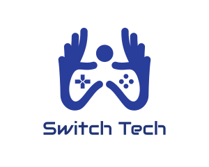 Switch - Blue Hand Gaming logo design