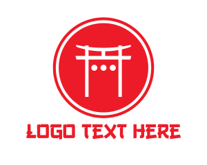 Japanese - Japanese Shrine Gate logo design