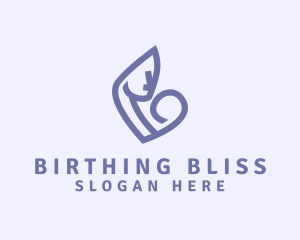 Midwife - Mother Woman Newborn logo design