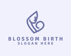 Mother Woman Newborn logo design