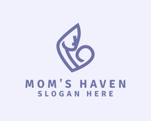 Mother Woman Newborn logo design