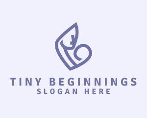 Neonatal - Mother Woman Newborn logo design