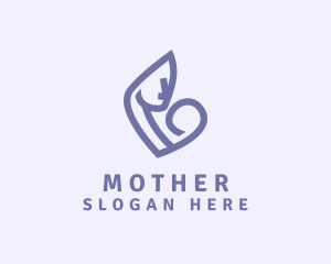 Mother Woman Newborn logo design