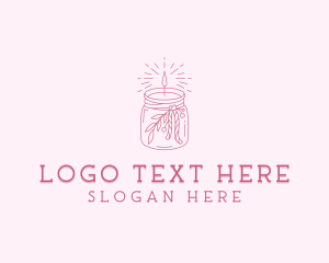 Ribbon - Ribbon Container Candle logo design
