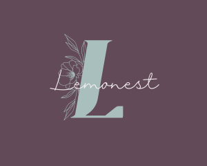 Script - Feminine Floral Beauty logo design