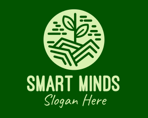 Minimalist Seedling Garden  Logo