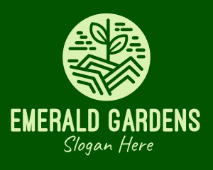 Minimalist Seedling Garden  logo design