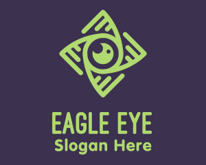 Green Eye Cyclone logo design