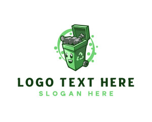 Recyclable - Grabage Bin Sanitation logo design