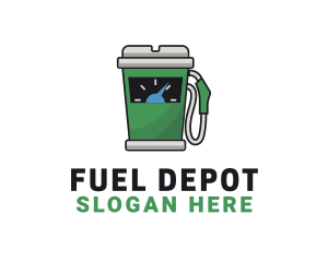 Petrol - Coffee Fuel Dispenser logo design