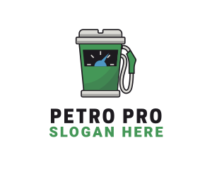 Petroleum - Coffee Fuel Dispenser logo design