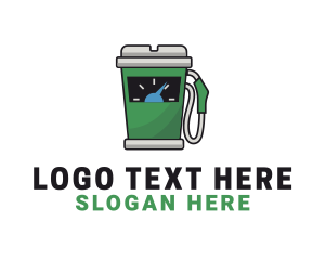 Petroleum - Coffee Fuel Dispenser logo design