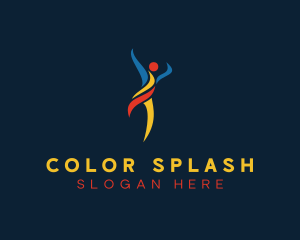 Colorful Fitness Coach logo design