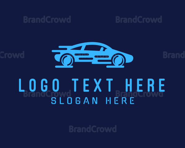 Digital Car Automobile Logo