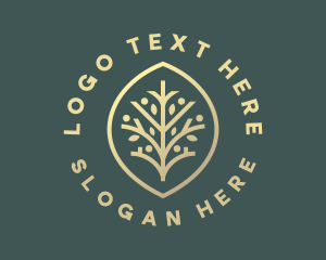 Sustainability - Eco Leaf Branch logo design