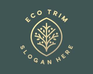 Eco Leaf Branch  logo design