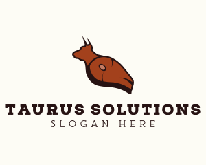 Taurus - Cow Beef Steakhouse logo design