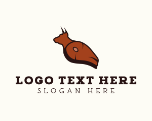 Beef - Cow Beef Steakhouse logo design