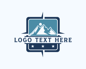 Mountain Travel Navigation logo design