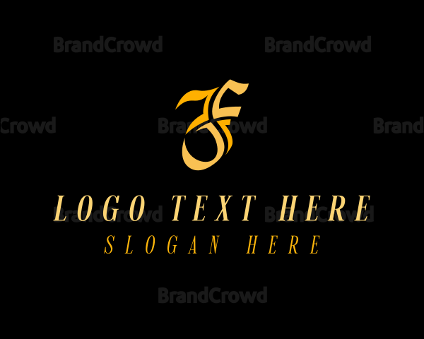 Luxury Company Letter F Logo