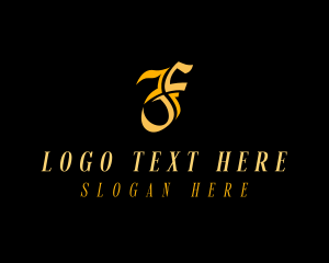 Studio - Luxury Company Letter F logo design