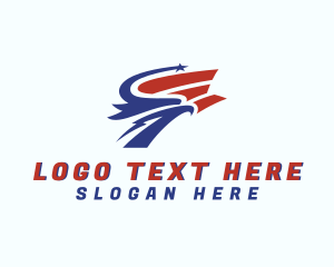 Usa - Eagle Bird Patriotic logo design
