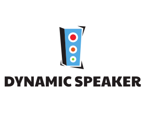 Speaker - Geometric Digital Speaker logo design