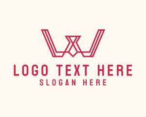 Modern Technology Letter W Logo