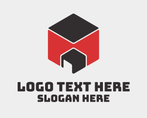 Container - Storage Warehouse Hexagon logo design