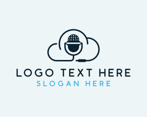 Podcasting - Sound Cloud Mic Podcast logo design