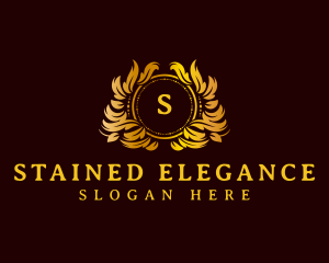 Luxury Wreath Ornament logo design