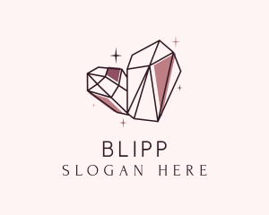 Crystal - Glam Luxury Gemstone logo design