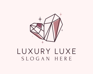 Glam Luxury Gemstone logo design