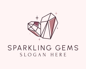 Glam Luxury Gemstone logo design