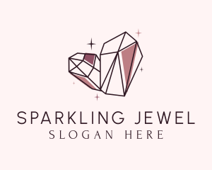 Glam Luxury Gemstone logo design