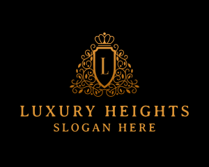 Luxury Hotel Shield logo design