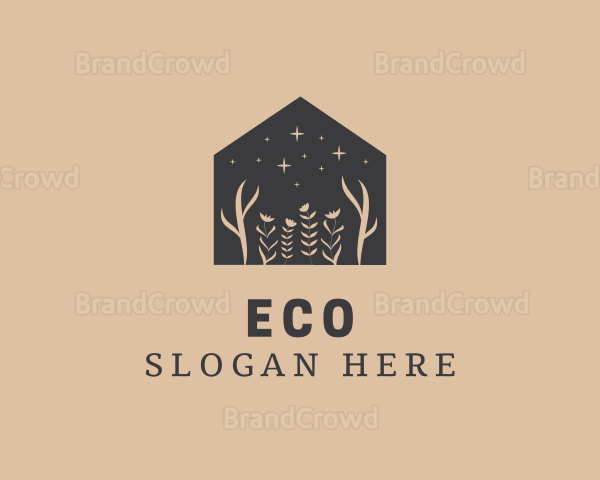 Floral Eco House Logo