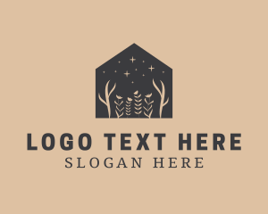 Leaf - Floral Eco House logo design