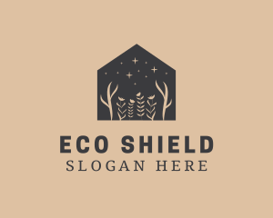 Floral Eco House logo design