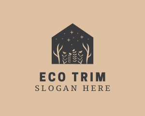 Floral Eco House logo design