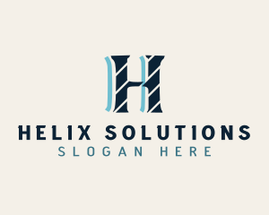 Generic Stripe Letter H logo design