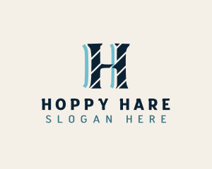 Generic Stripe Letter H logo design