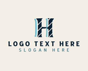 Multimedia - Generic Stripe Letter H logo design