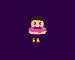 Cuisine - Donut Kid Eat logo design